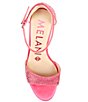 Color:Hot Pink - Image 5 - Blaire Rhinestone Embellished Hotfix Dress Sandals