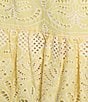 Antonio Melani Coordinating Blake Eyelet Drop Waist Midi Skirt, Color:Butter - Image 4
