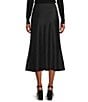 Color:Black - Image 2 - Blakely Coordinating A-line Satin Skirt