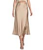 Antonio Melani Blakely Coordinating A-Line Satin Skirt - Image 1