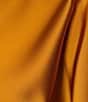 Color:Marigold - Image 4 - Blyss Boat Neck Long Sleeve Coordinating Satin Blouse