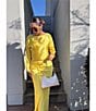 Antonio Melani Blyss Boat Neck Long Sleeve Coordinating Satin Blouse, Color:Sunshine - Image 5