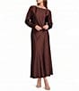Antonio Melani Blyss Boat Neck Long Sleeve Coordinating Satin Blouse - Image 3