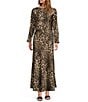 Antonio Melani Blyss Leopard Print Satin Boat Neck Long Sleeve Coordinating Blouse, Color:Leopard - Image 3