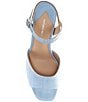 Color:Cornflower Blue - Image 5 - Bonny Raffia Platform Block Heel Sandals