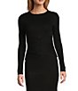 Antonio Melani Brianna Ribbed Knit Coordinating Sweater, Color:Black - Image 1