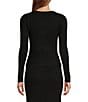 Antonio Melani Brianna Ribbed Knit Coordinating Sweater, Color:Black - Image 2