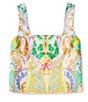 Antonio Melani Brooks Printed Coordinating Linen Square Neck Sleeveless Blouse, Color:Green Paisley - Image 5