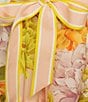 Antonio Melani Brynn Floral Print Dress Mock Neck Long Sleeve Self-Tie Button Front Dress, Color:Peach Floral - Image 3