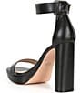 Color:Black - Image 3 - Caci Leather Ankle Wrap Dress Sandals