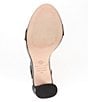 Color:Black - Image 6 - Caci Leather Ankle Wrap Dress Sandals