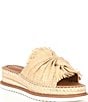 Color:Natural - Image 1 - Callie Raffia Platform Espadrille Sandals