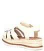 Color:Sweet Cream - Image 3 - Carolie Espadrille Platform Wedge Fisherman Sandals
