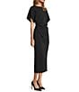 Antonio Melani Carter Short Sleeve Crew Neck Crepe Sheath Midi Dress - Image 3