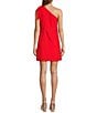 Antonio Melani Charlie Linen Blend One Shoulder Shift Dress, Color:Fiesta - Image 2