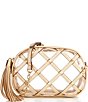 Antonio Melani Clear Larisa Studded Camera Crossbody Bag, Color:Gold - Image 1