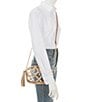 Antonio Melani Clear Larisa Studded Camera Crossbody Bag, Color:Gold - Image 3