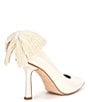 Color:Ivory - Image 2 - Collection Apollo Embellished Bow Satin Pumps
