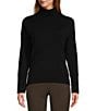 Color:Black - Image 1 - Connie Turtleneck Cashmere Sweater