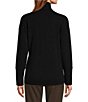Color:Black - Image 2 - Connie Turtleneck Cashmere Sweater