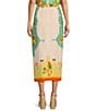 Antonio Melani Coordinating Clio Fruit Printed Linen Wrap Skirt, Color:Multi Fruit - Image 2