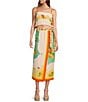 Antonio Melani Coordinating Clio Fruit Printed Linen Wrap Skirt, Color:Multi Fruit - Image 3