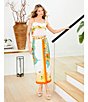Antonio Melani Coordinating Clio Fruit Printed Linen Wrap Skirt, Color:Multi Fruit - Image 6