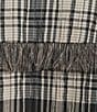Antonio Melani Coordinating Gretchen A Line Tiered Plaid Midi Skirt, Color:Black/Cream - Image 4