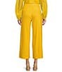 Color:Sunshine - Image 2 - Coordinating Heather Stretch Linen Cropped Pants