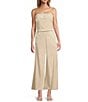 Antonio Melani Coordinating Kara Linen Square Neck Sleeveless Blouse, Color:Natural - Image 3