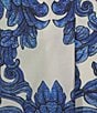 Antonio Melani Corinne Printed Cotton High Waisted Pleated Front Coordinating Shorts, Color:Blue Tile - Image 4