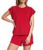 Antonio Melani Crew Neckline Short Sleeve Blouse - Image 1
