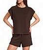 Antonio Melani Crew Neckline Cap Sleeve Blouse - Image 1