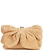 Antonio Melani Crochet XL Bow Clutch, Color:Natural - Image 1