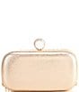 Color:Gold - Image 2 - Crystal Mesh Fringe Minaudiere Clutch
