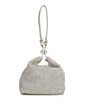 Antonio Melani Crystal Mesh Wristlet, Color:Silver - Image 2