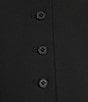 Antonio Melani Danielle Stretch Button Front Sleeveless Halter V-Neckline Peplum Vest - Image 4