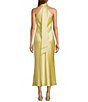 Antonio Melani Darah Satin Halter Neck Sleeveless Dress, Color:Butter - Image 2