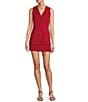 Antonio Melani Darcy V-Neck Sleeveless Coordinating Button Front Vest, Color:Cranberry - Image 3