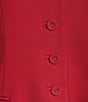 Antonio Melani Darcy V-Neck Sleeveless Coordinating Button Front Vest, Color:Cranberry - Image 4