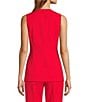Antonio Melani Darcy V-Neck Sleeveless Coordinating Button Front Vest, Color:Scarlet - Image 2
