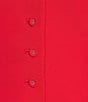 Antonio Melani Darcy V-Neck Sleeveless Coordinating Button Front Vest, Color:Scarlet - Image 4