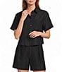 Antonio Melani Della Linen Button Front Coordinating Blouse - Image 1