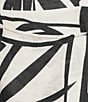 Antonio Melani Destiny Palm Printed Linen Square Neck Sleeveless Dress, Color:Black Palm - Image 3