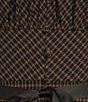 Color:Ember/Black - Image 3 - Donna Novelty Check Sweetheart Neck Midi Dress