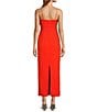 Antonio Melani Dottie Textured Linen Square Neck Sleeveless Dress, Color:Papaya - Image 2