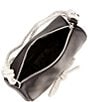 Color:Black - Image 3 - Double Rhinestone Bow Satin Bag Clutch