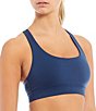 Color:Indigo - Image 1 - Active Dynamic Lightweight Supportive Compression T-Back Sports Bra