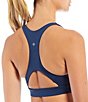 Color:Indigo - Image 2 - Active Dynamic Lightweight Supportive Compression T-Back Sports Bra