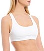 Color:White - Image 1 - Active Dynamic Lightweight Supportive Compression T-Back Sports Bra